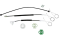 Ремкомплект склопідіймача Skoda Octavia I 1996 — 1999 передні ліві двері 